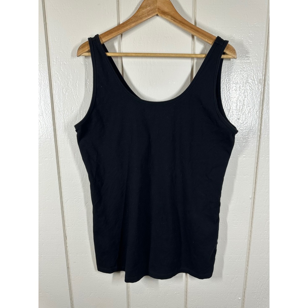 Maurices Tank Top Womens XXL Black Scoop Neck Stretch Basic Layering Staple